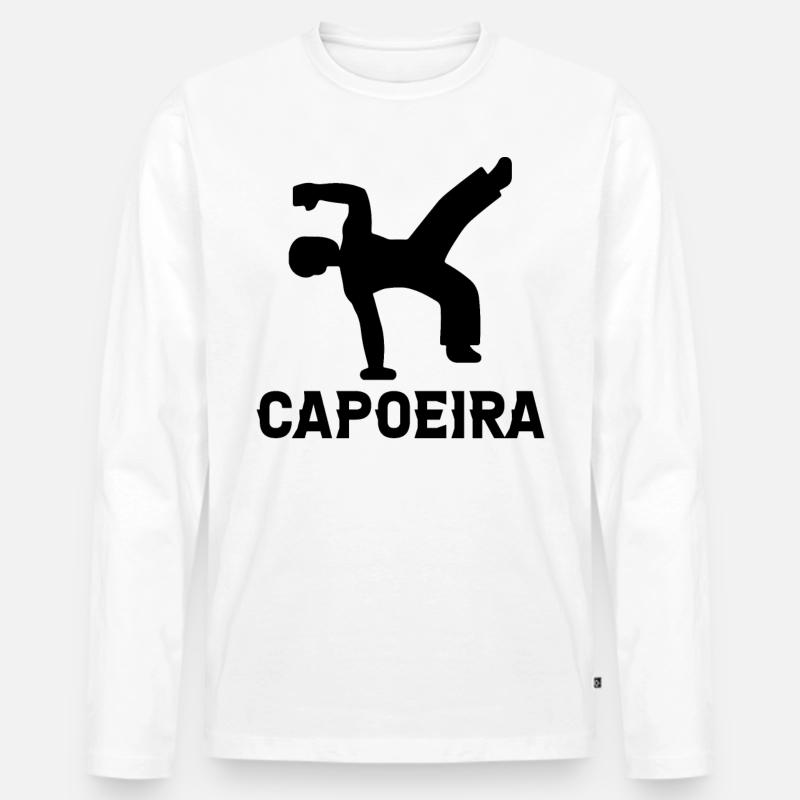 Capoeira - Männer Premium Bio Langarmshirt - Weiß