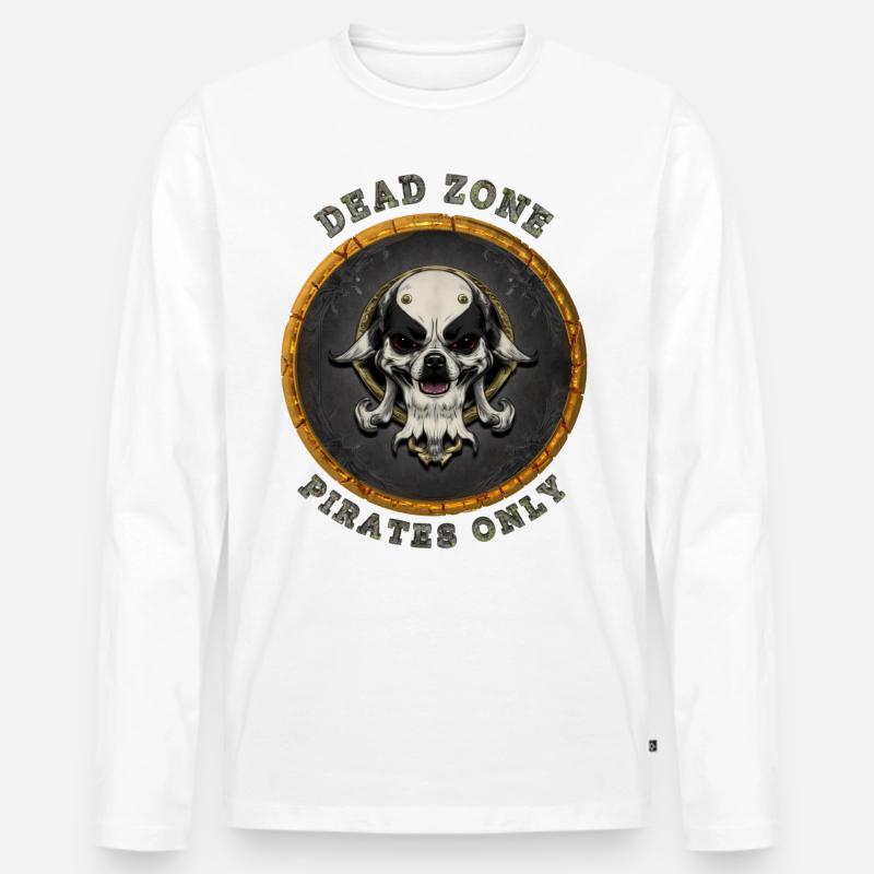Dead Zone v12 - Männer Premium Bio Langarmshirt - Weiß