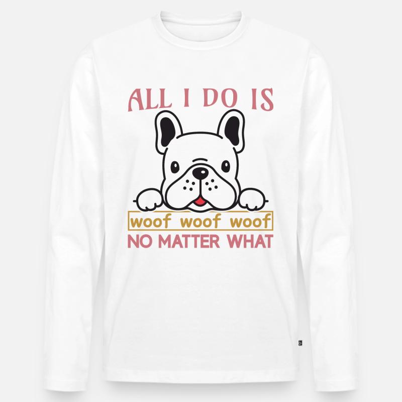 Alles was ich kann... - Männer Premium Bio Langarmshirt - Weiß