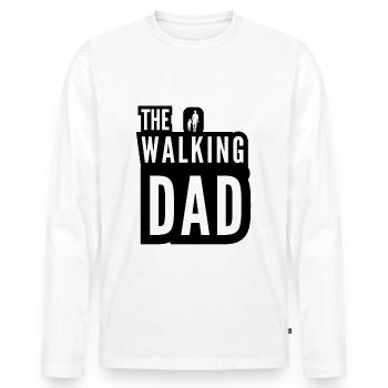 The Walking Dad Father And Daughter - Men's Premium Organic Long Sleeve Shirt - white - Front - Nico (187cm)