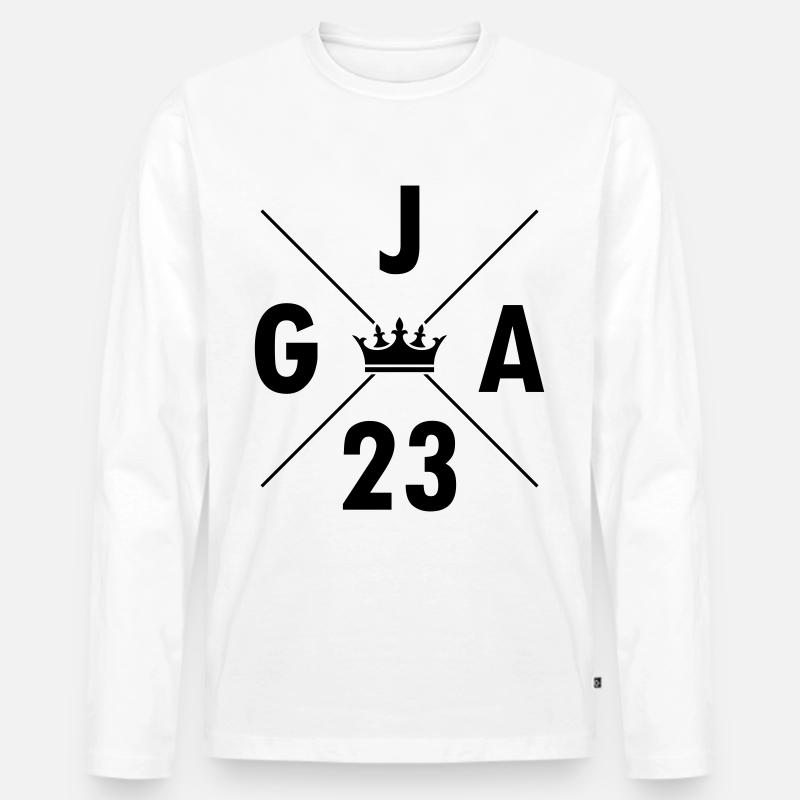 Jga 2023 Junggesellenabschied - Männer Premium Bio Langarmshirt - Weiß