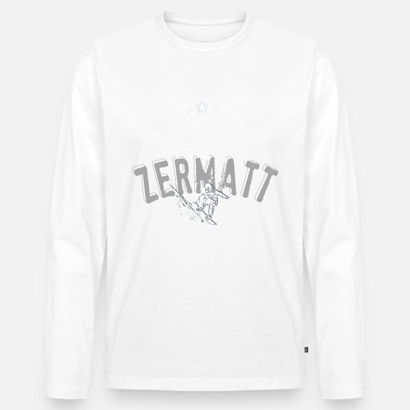 Zermatt - Männer Premium Bio Langarmshirt - undefined