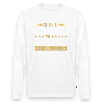 Braumeister Brauerei Bier Beruf Spruch - Männer Premium Bio Langarmshirt - Weiß - Vorne - Nico (187cm)