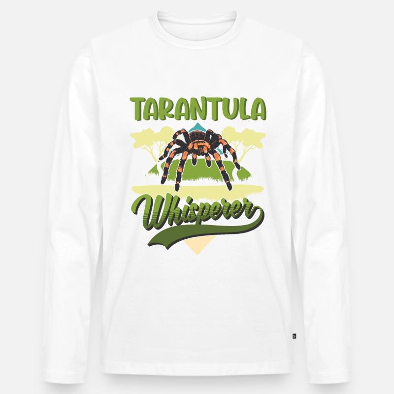 Tarantel Flüsterer Tarantula Whisperer - Männer Premium Bio Langarmshirt - Weiß