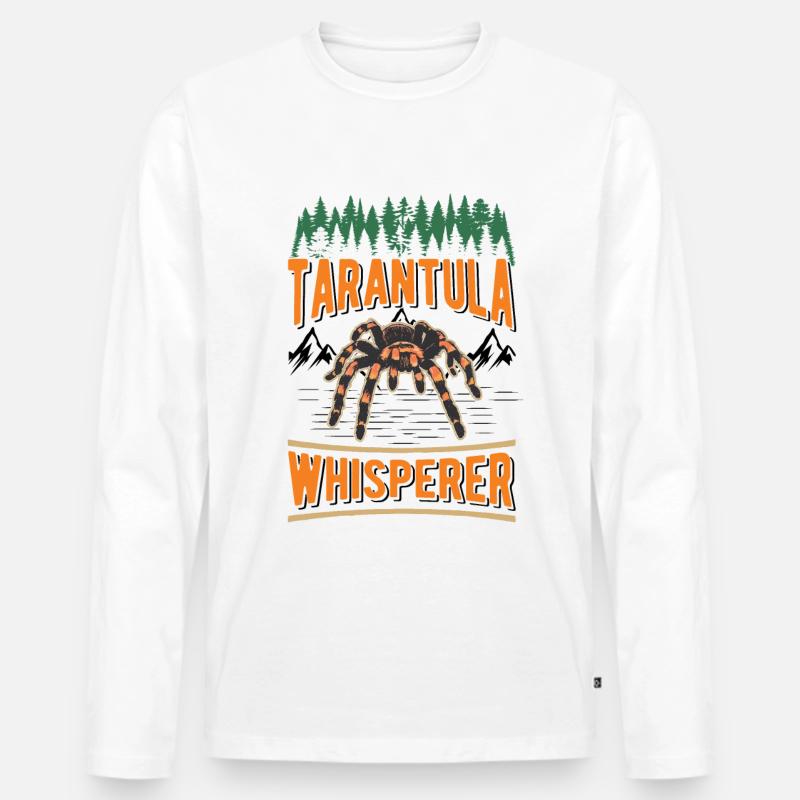 Tarantel Flüsterer Tarantula Whisperer - Männer Premium Bio Langarmshirt - Weiß