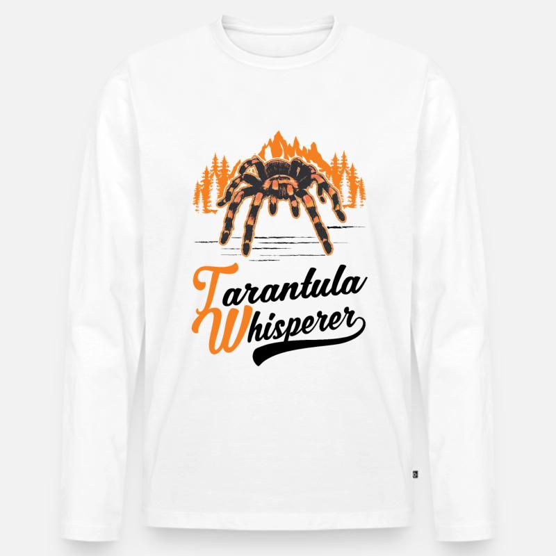 Tarantel Flüsterer Tarantula Whisperer - Männer Premium Bio Langarmshirt - Weiß