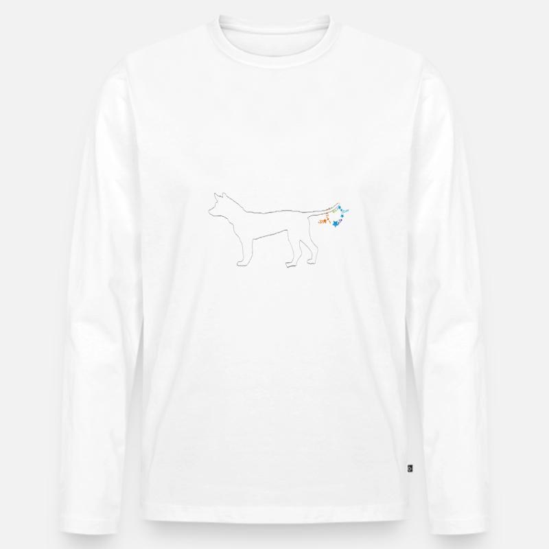 Thai Ridgeback -Thai Ridgeback - Männer Premium Bio Langarmshirt - Weiß