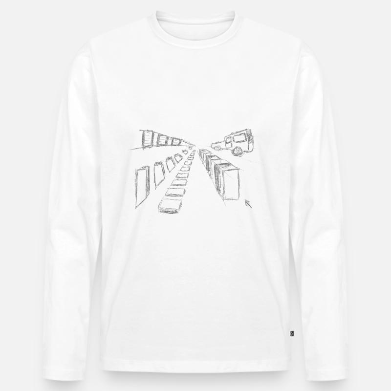 perspective master for dark - Männer Premium Bio Langarmshirt - undefined