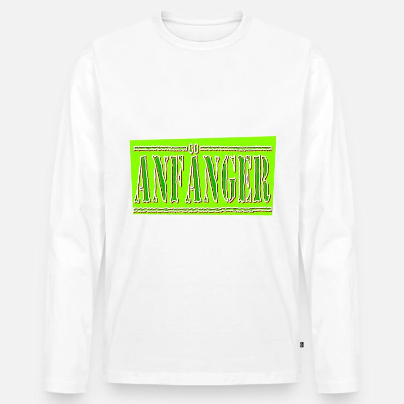anfänger hell - Männer Premium Bio Langarmshirt - undefined