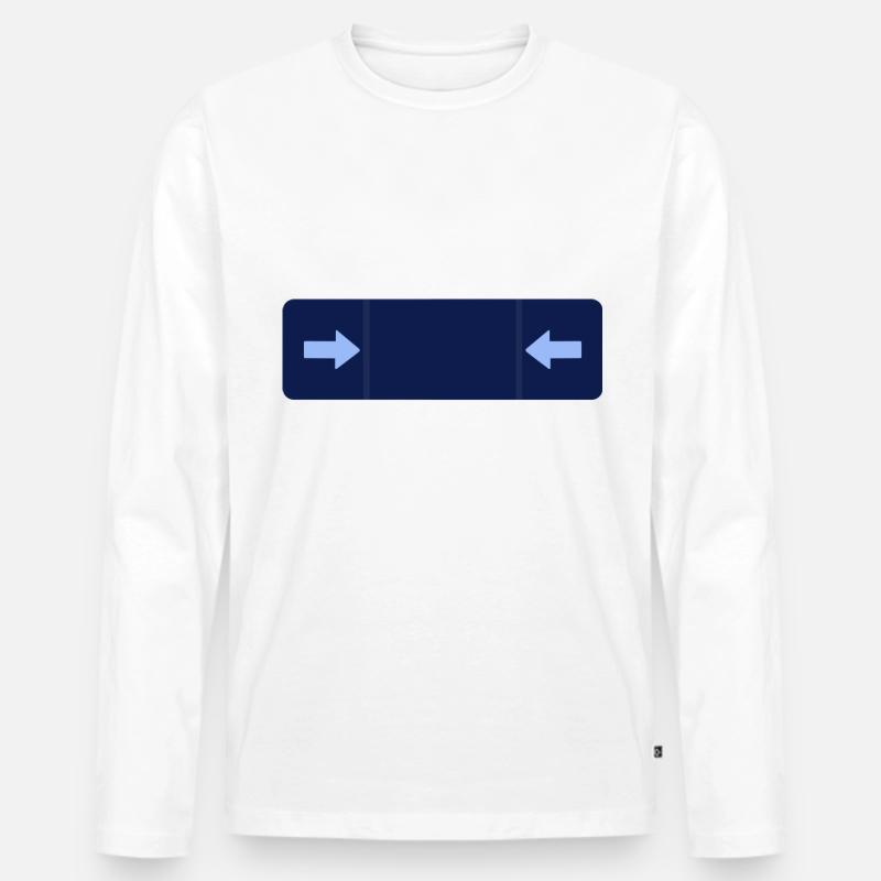 what do you think white - Männer Premium Bio Langarmshirt - undefined