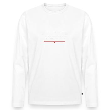 LE CHARME A LA FRANÇAISE - T-shirt manches longues Premium bio Homme - blanc - Devant - Nico (187cm)