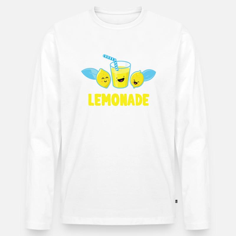 Lemonade Crew Juice Stand - Männer Premium Bio Langarmshirt - Weiß