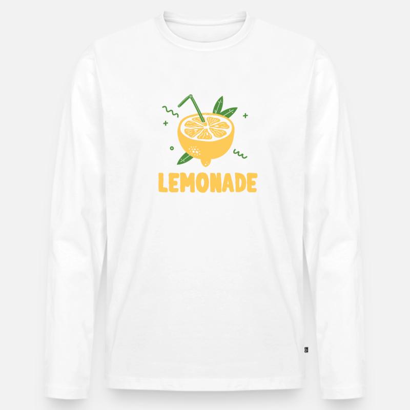 Lemonade Crew Juice Stand - Männer Premium Bio Langarmshirt - Weiß
