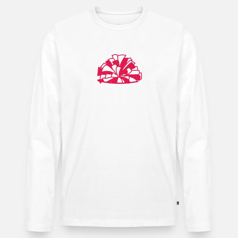 Cheer Mama The Cheerleader's Cheerleader - Männer Premium Bio Langarmshirt - Weiß