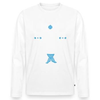 Instant Mermaid Just Add Water - Männer Premium Bio Langarmshirt - Weiß - Vorne - Nico (187cm)