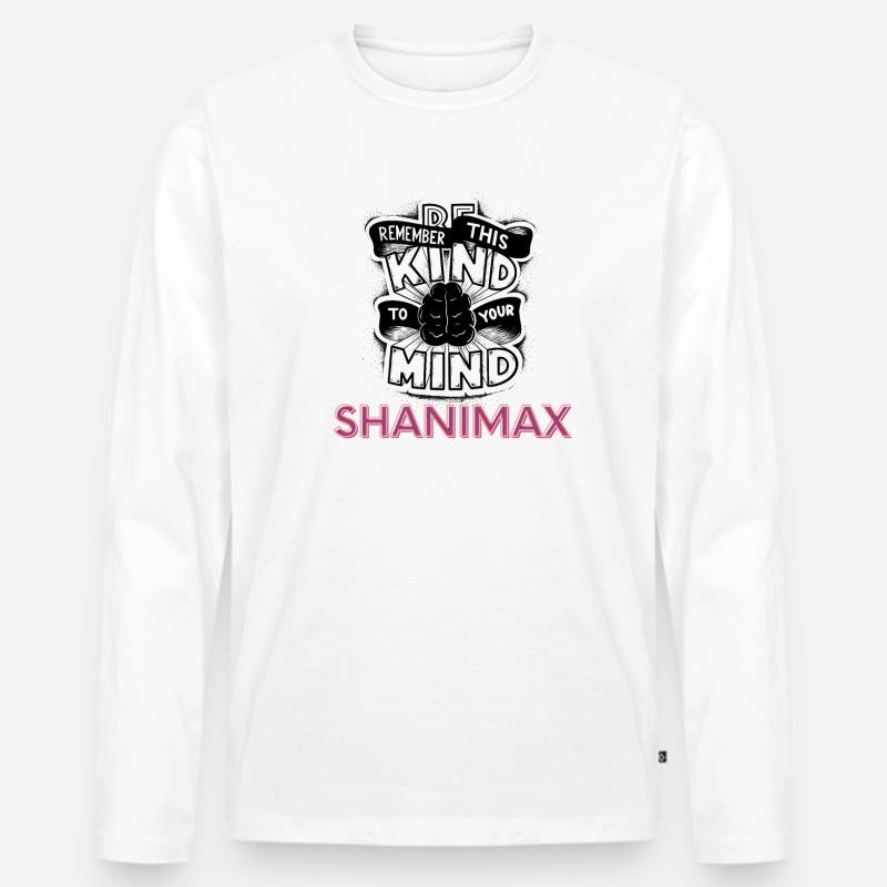Clear Mind Reminder - Männer Premium Bio Langarmshirt - Weiß