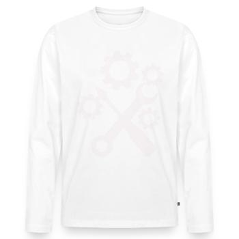 Tool - Screwdriver Screwdriver Hobbyist - Men's Premium Organic Long Sleeve Shirt - white - Front - Nico (187cm)