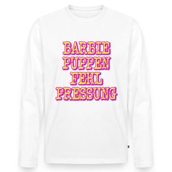 barbiepuppenfehlpressung hell - Männer Premium Bio Langarmshirt - Weiß - Vorne - Nico (187cm)