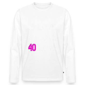 15Love blanc - T-shirt manches longues Premium bio Homme - blanc - Devant - Nico (187cm)