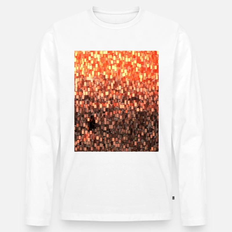 würfel sunset 2 1 - Männer Premium Bio Langarmshirt - undefined