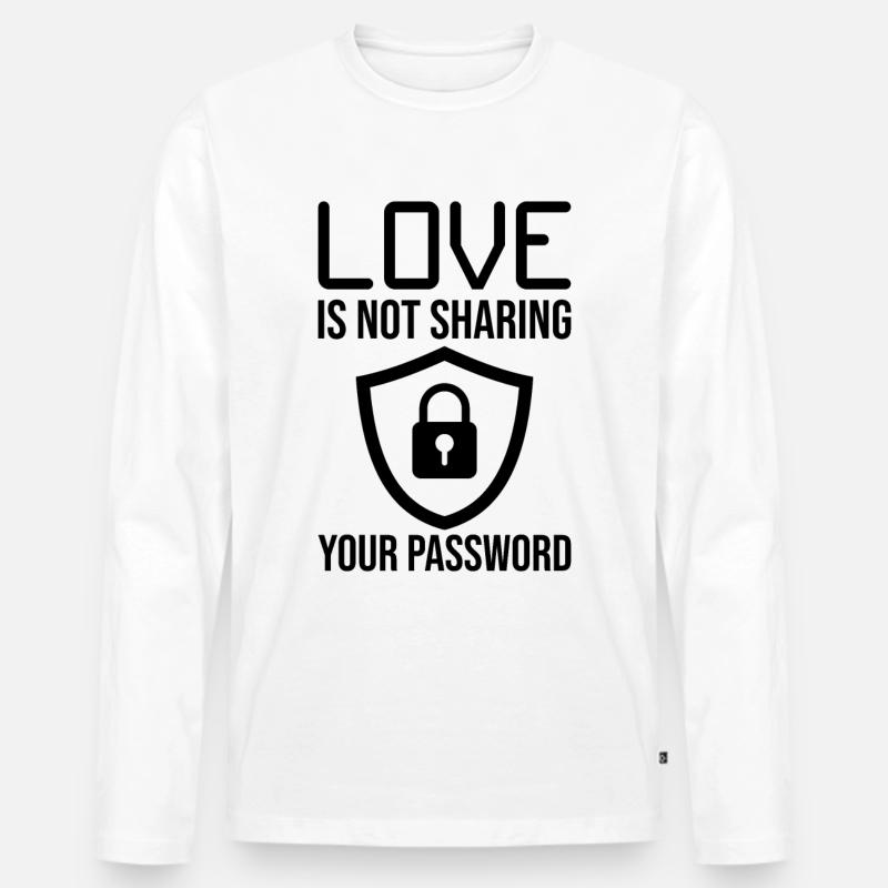 Cybersecurity Computersicherheit Cybersecurity - Männer Premium Bio Langarmshirt - Weiß
