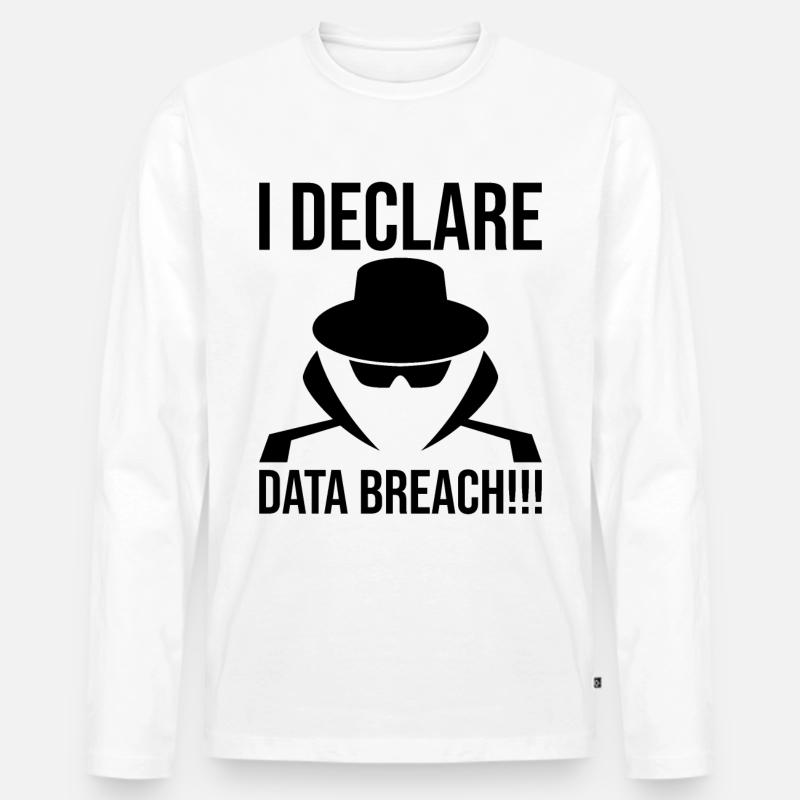 Cybersecurity Computer Security Cybersecurity - Men's Premium Organic Long Sleeve Shirt - white