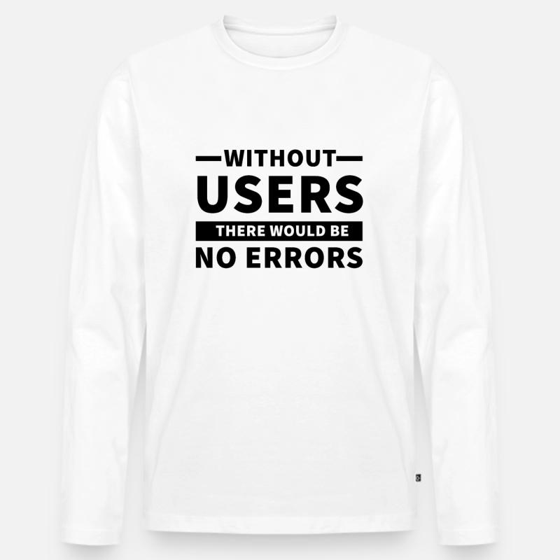 Coder Programmierer User Error Coding Männer Premium Bio Langarmshirt