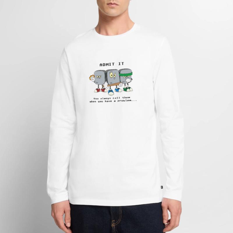 Strg Alt Entf Computer Informatiker Programmierer Männer Premium Bio Langarmshirt
