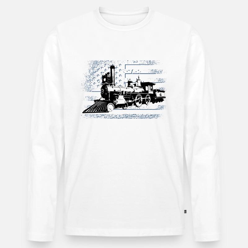 Zugführer - Männer Premium Bio Langarmshirt - undefined