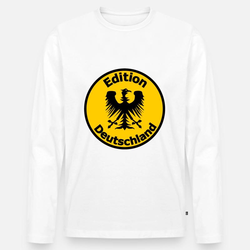 Die Deutschen - Männer Premium Bio Langarmshirt - Weiß