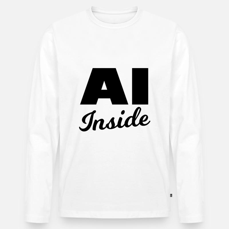 Die Cyber Profis - Männer Premium Bio Langarmshirt - Weiß