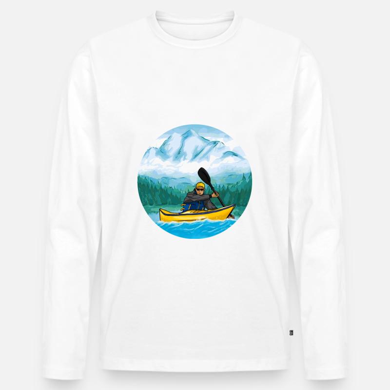 Gruppen Kajak - Männer Premium Bio Langarmshirt - undefined