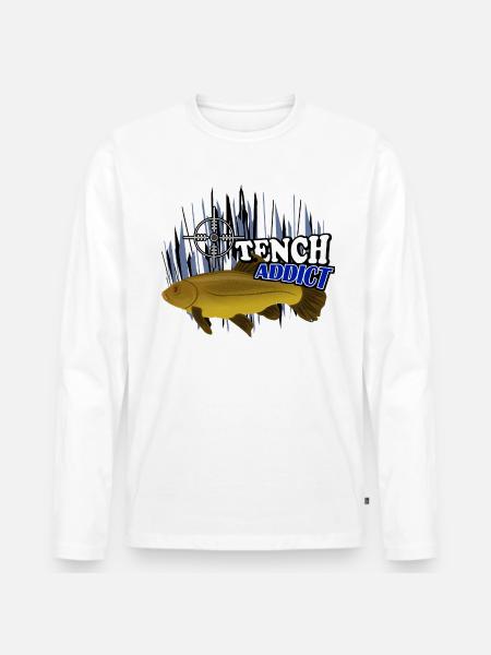 Tanche - T-shirt manches longues Premium bio Homme - blanc