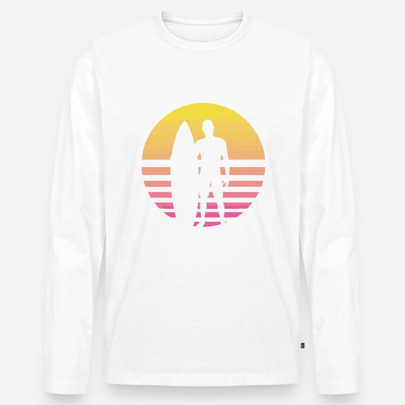 Surfer - Männer Premium Bio Langarmshirt - undefined