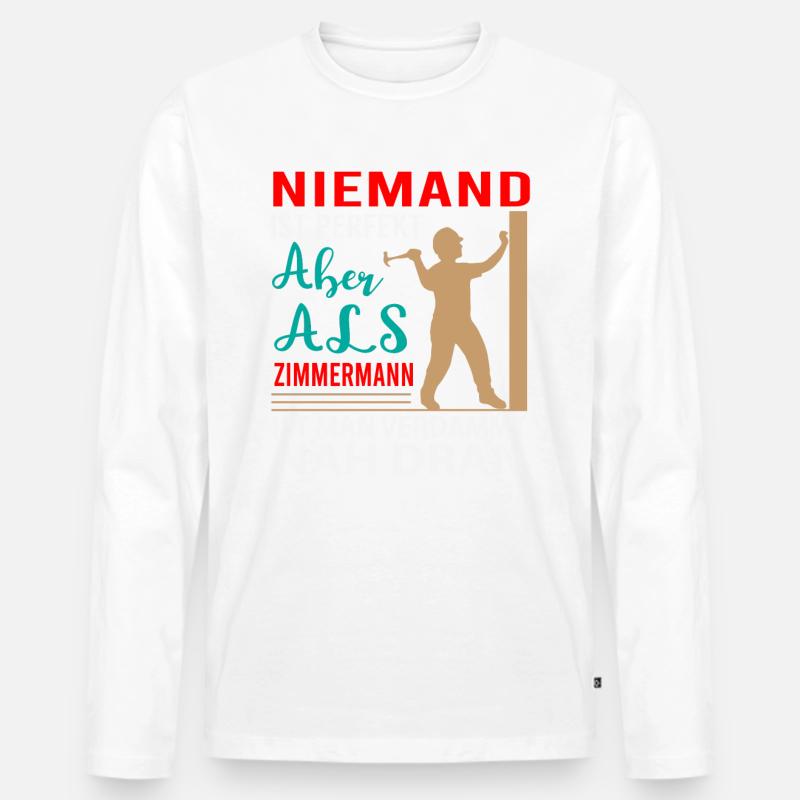 Zimmermann - Männer Premium Bio Langarmshirt - undefined