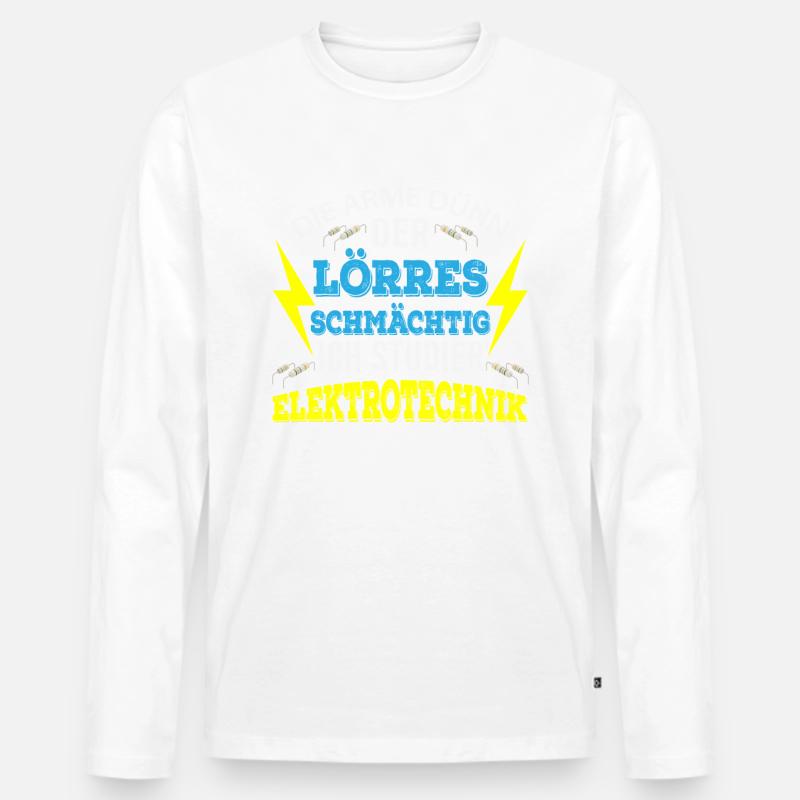E-Technik Student Geschenk - Männer Premium Bio Langarmshirt - undefined
