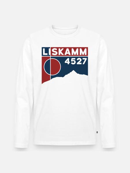 Liskamm Überschreitung Lyskamm Hochtour Andenken - Männer Premium Bio Langarmshirt - Weiß