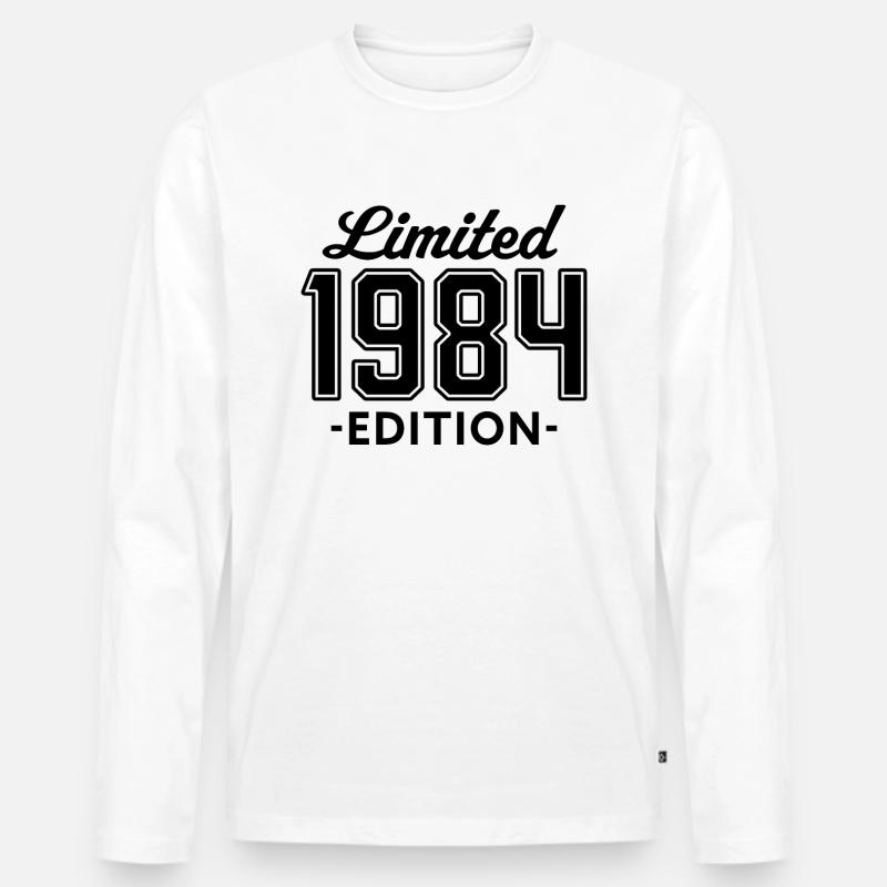 limited edition 1984 - Männer Premium Bio Langarmshirt - Weiß