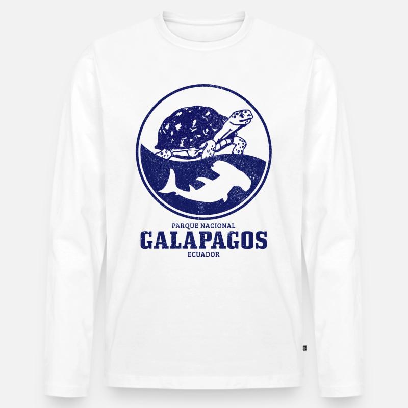Galapagos Inseln - Männer Premium Bio Langarmshirt - Weiß