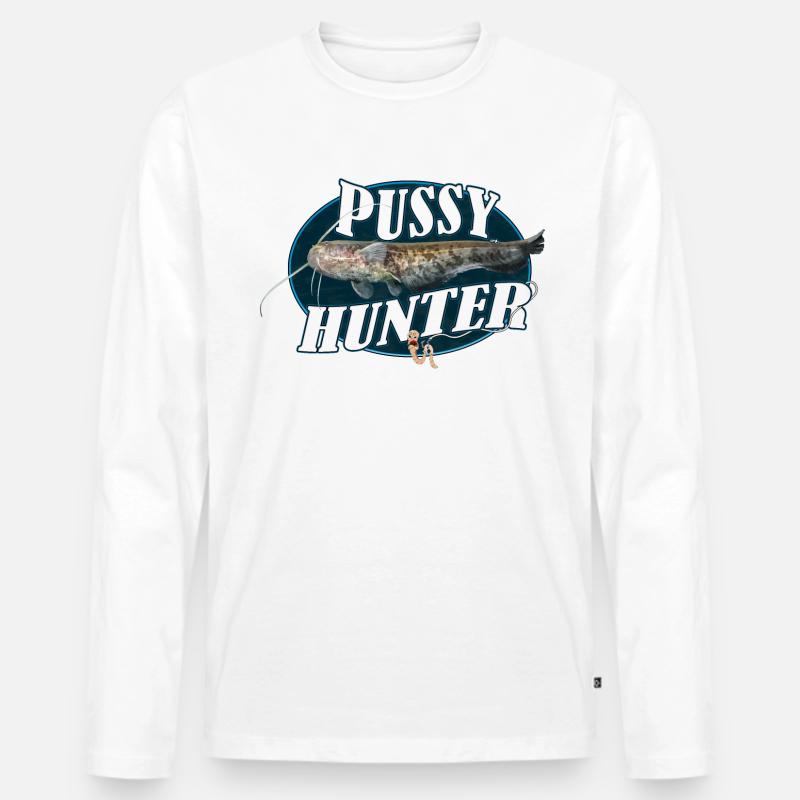 Welsjäger - Männer Premium Bio Langarmshirt - Weiß