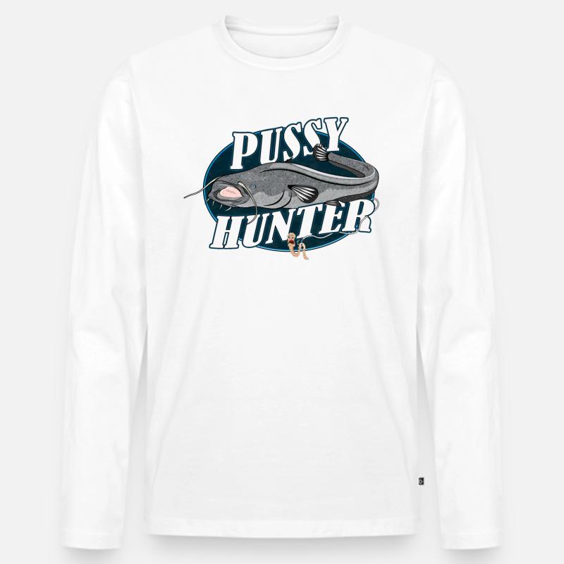 Welsjäger - Männer Premium Bio Langarmshirt - Weiß