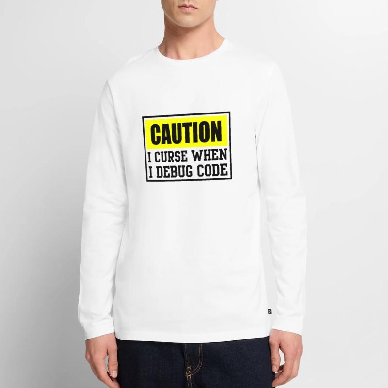 6 stages of debugging computer code coden bugs T-shirt manches longues Premium bio Homme