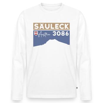 Säuleck Hohe Tauern Skitour Bergtour Klettersteig - Männer Premium Bio Langarmshirt - Weiß - Vorne - Nico (187cm)