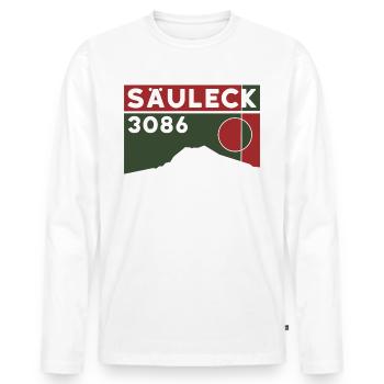 Säuleck Hohe Tauern Skitour Bergtour Klettersteig - Männer Premium Bio Langarmshirt - Weiß - Vorne - Nico (187cm)