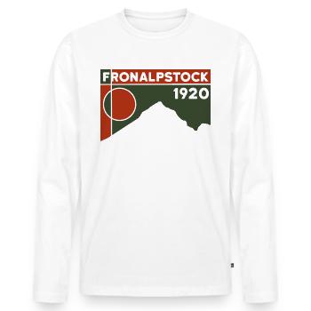 Fronalpstock Hiking Hike Lake Lucerne - Men's Premium Organic Long Sleeve Shirt - white - Front - Nico (187cm)