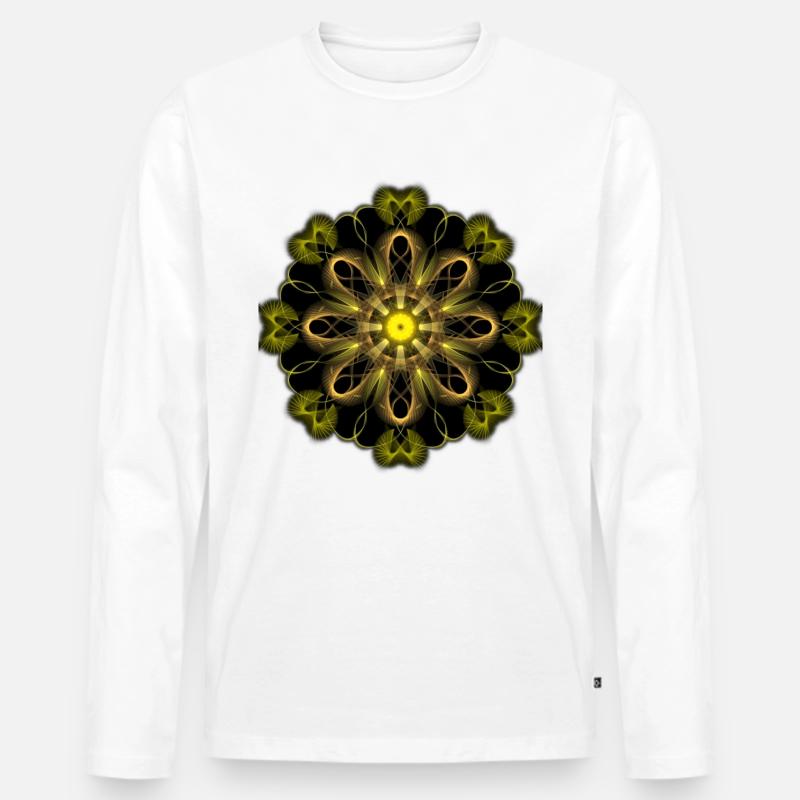 sun Mandala - Männer Premium Bio Langarmshirt - undefined
