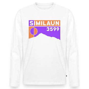 Similaun Glacier High Tour Hike Ötztal Tyrol - Men's Premium Organic Long Sleeve Shirt - white - Front - Nico (187cm)