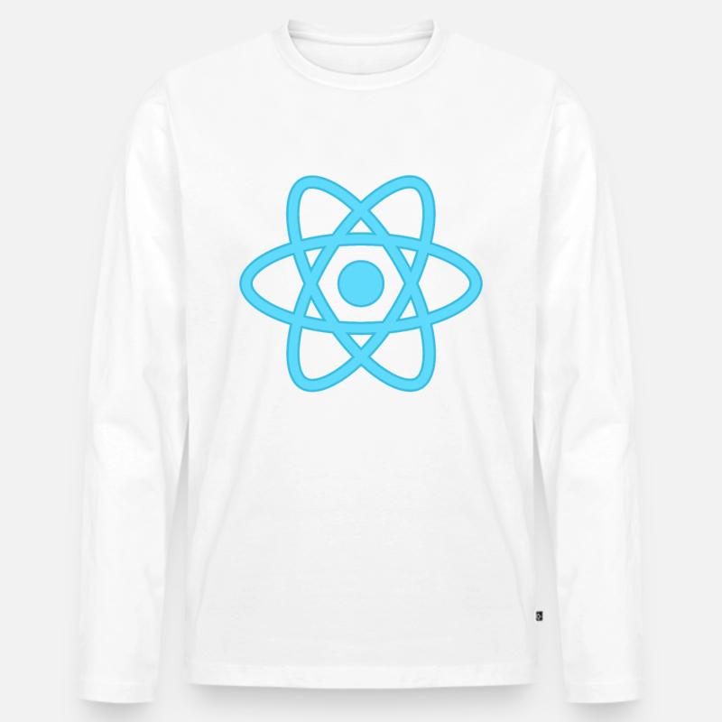 React logo for programmers and developers Men's Premium Organic Long Sleeve Shirt