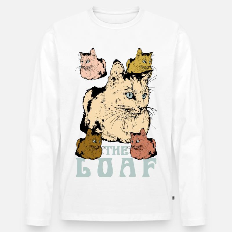 DAS LAIB - Männer Premium Bio Langarmshirt - Weiß