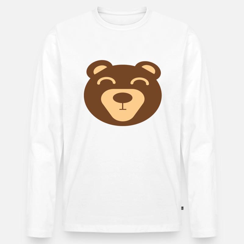 Bärenkopf Bär - Männer Premium Bio Langarmshirt - undefined